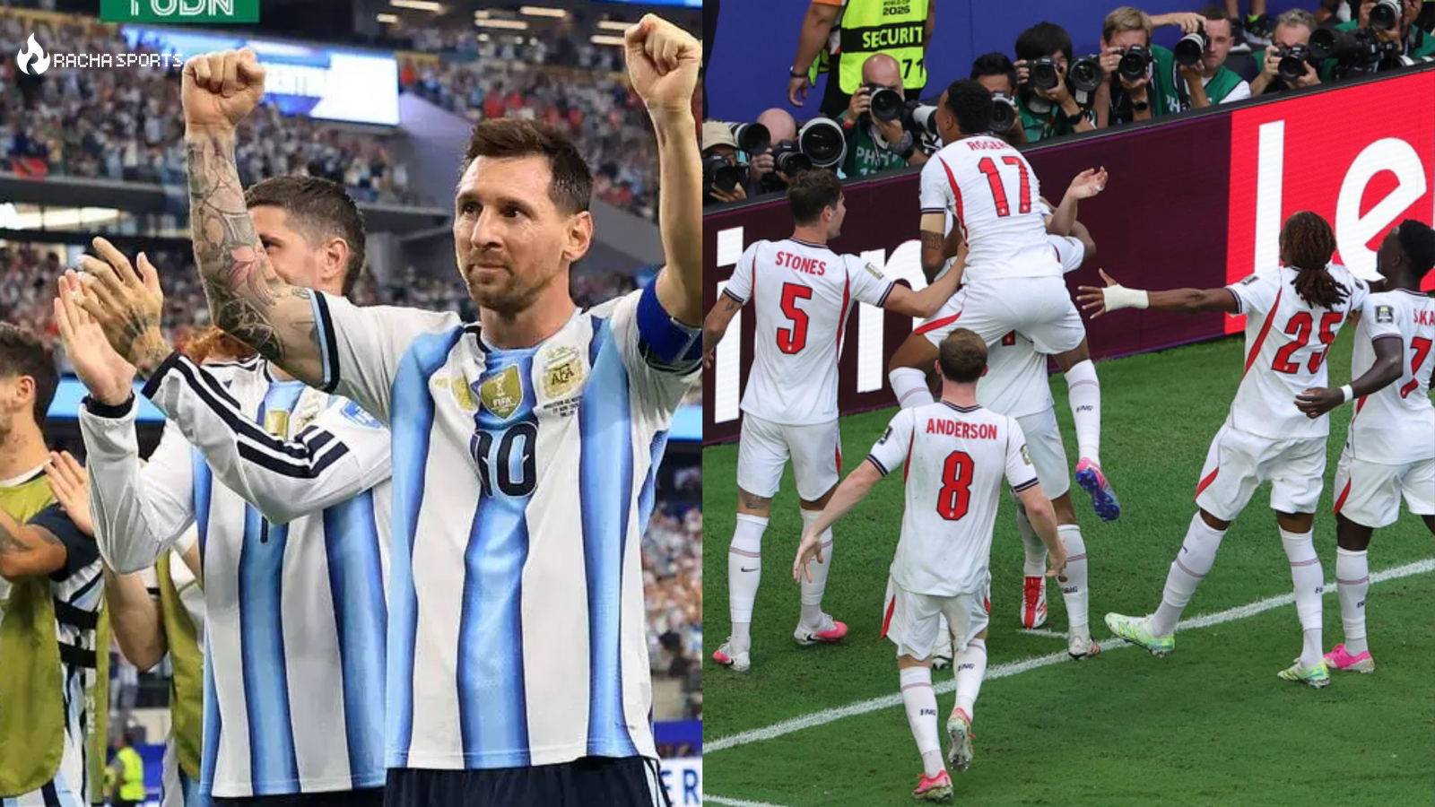 Argentina arrolló a Suiza; Inglaterra remonta en Noruega rumbo a 2026