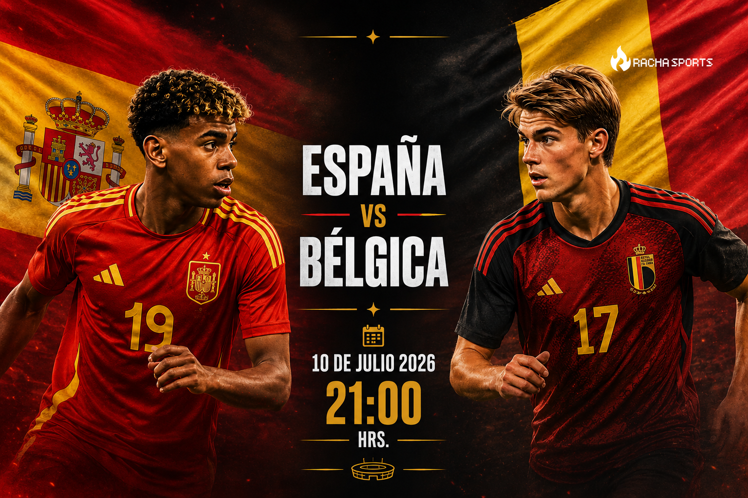 España busca el paso de octavos ante una Bélgica en caída libre