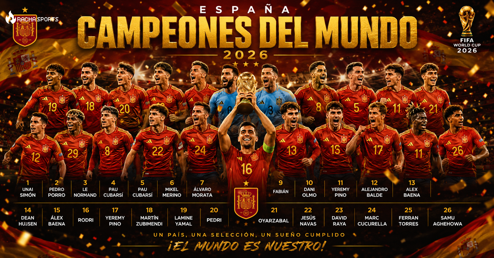 España campeona del mundo 2026: Ferran Torres firma el segundo título
