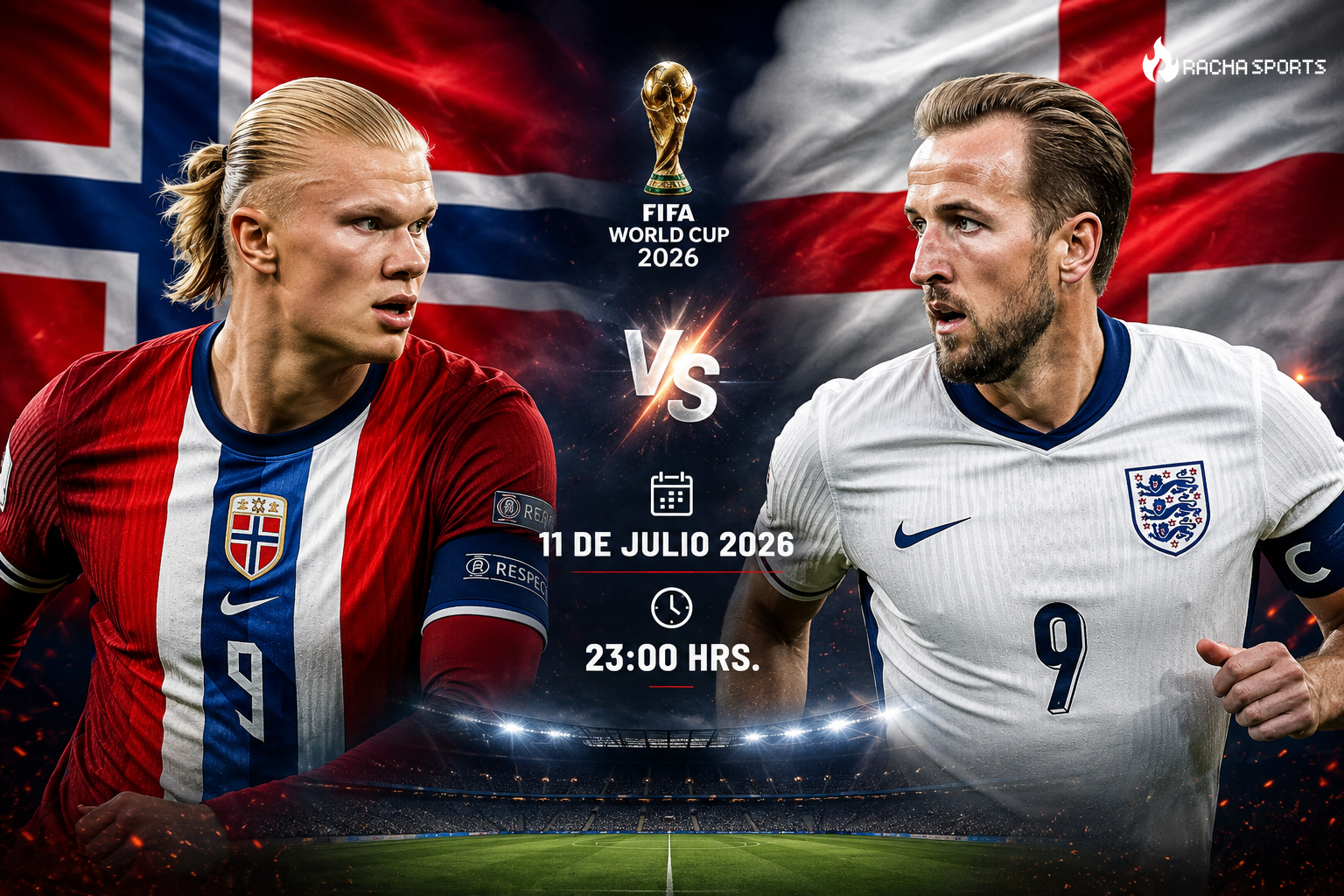Inglaterra favorita (57%) ante Noruega en semifinales: mercado unánime tras eliminar a México