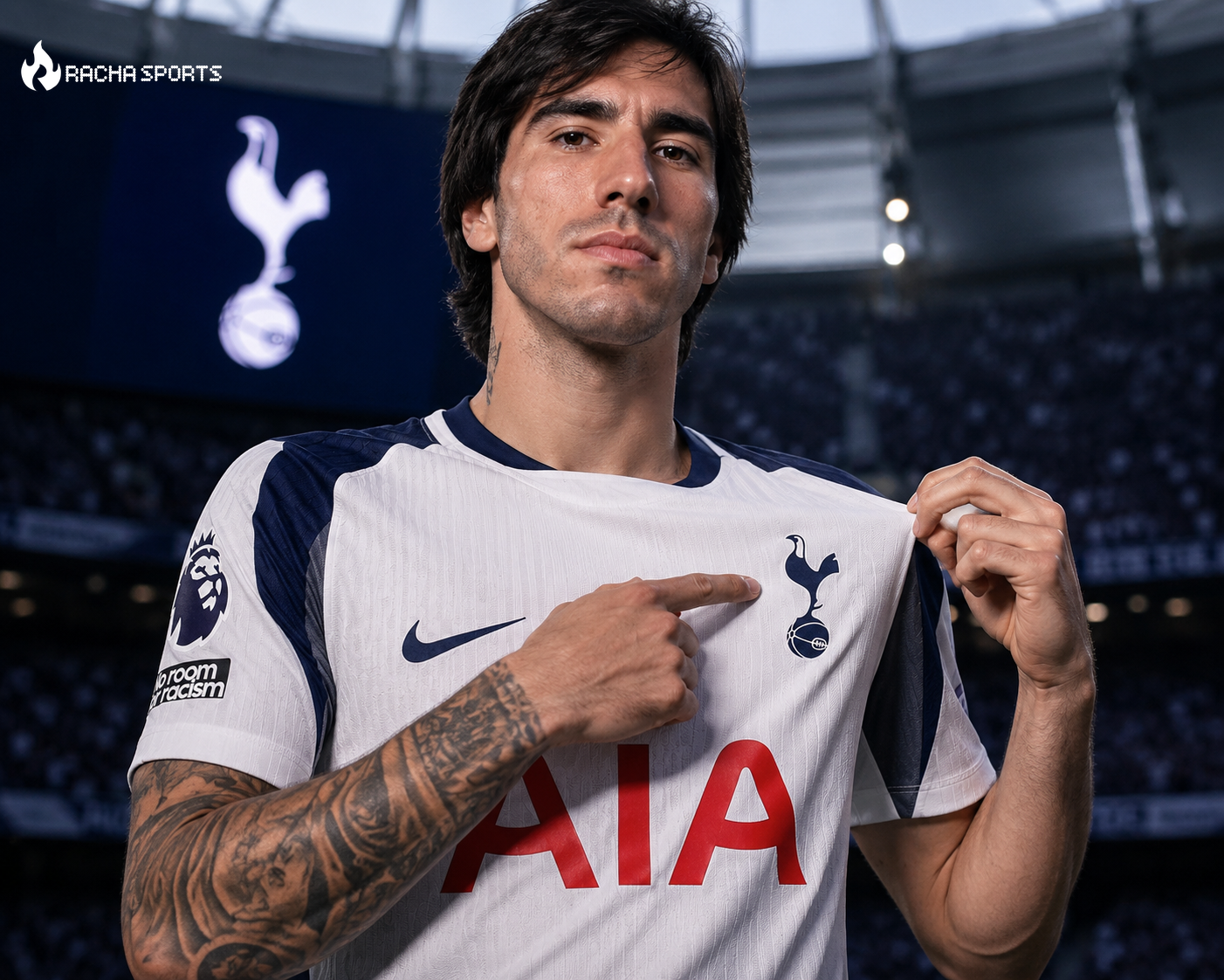 Tottenham rompe su récord: Tonali llega por más de 100 millones